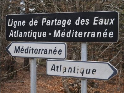 Ligne de Partage des eaux - Ardèche, Panneau